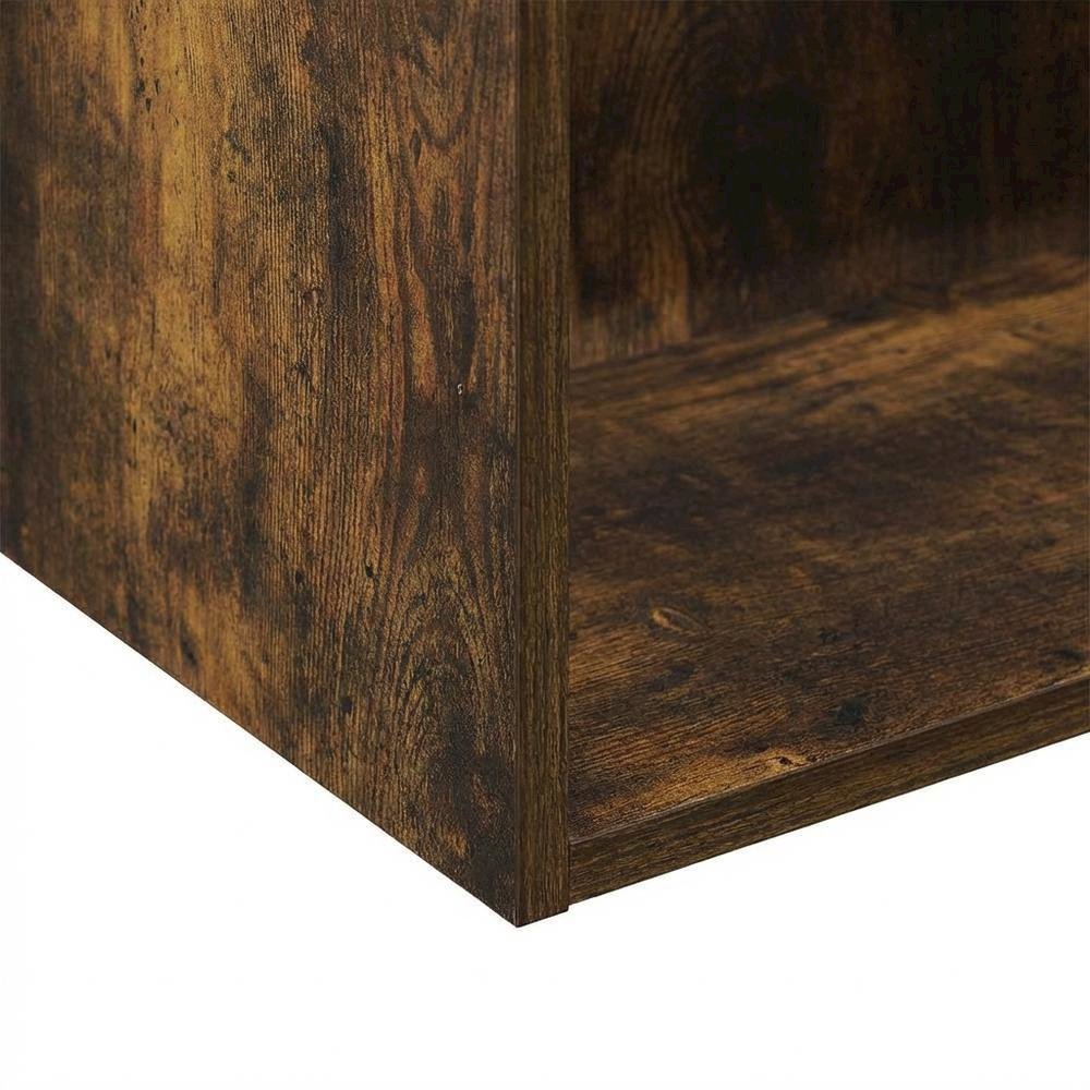 Wooden bookcase with spacious shelf storage for living room or study