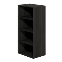 Wooden bookcase with sleek design for organized storage