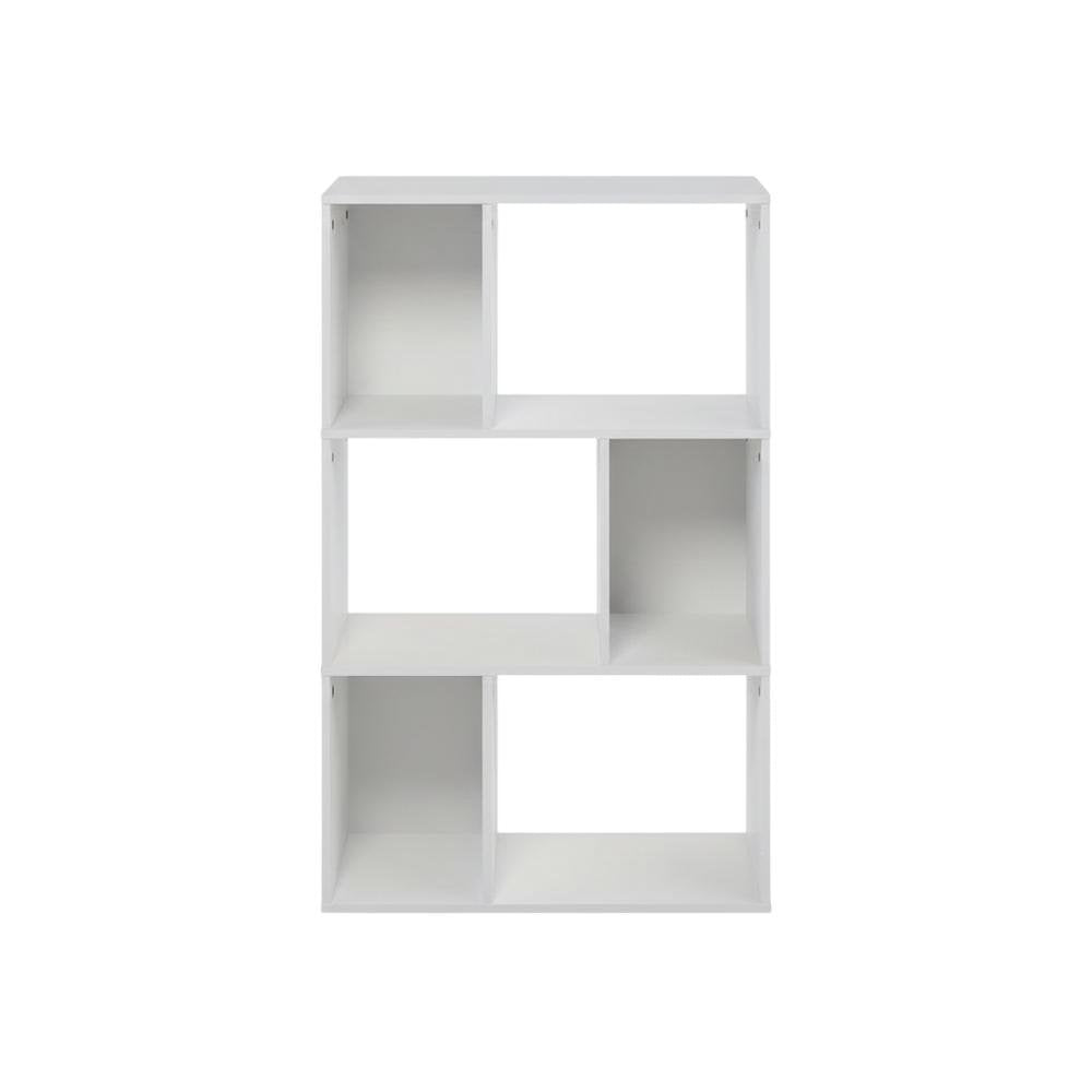 Wooden Bookcase with Open Shelves for Home Storage