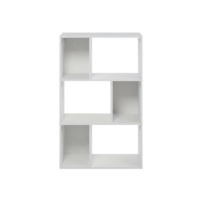 Wooden Bookcase with Open Shelves for Home Storage
