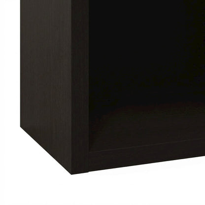Wood bookcase with sturdy construction and classic design for home storage