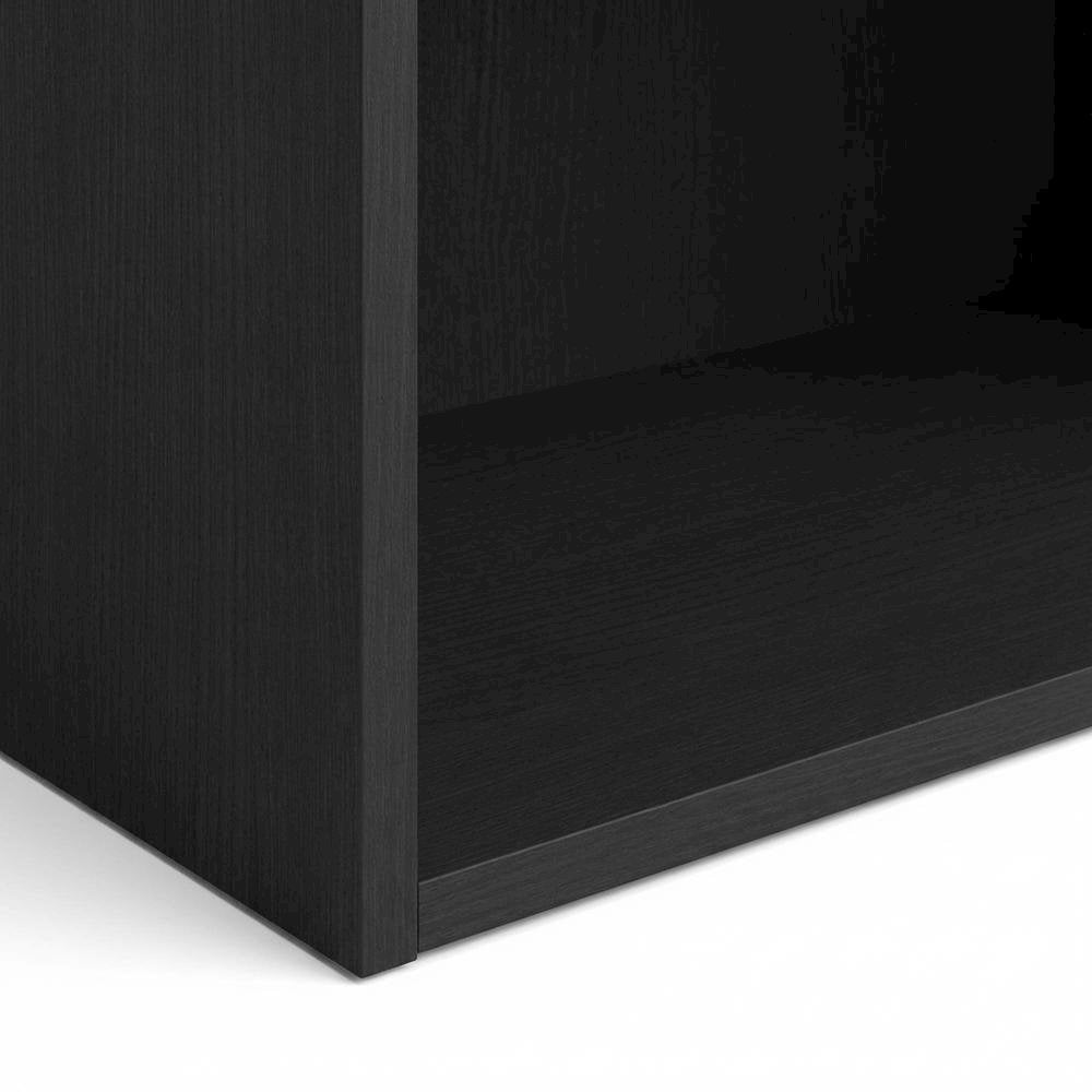Wood bookcase with sleek design for versatile storage