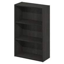 Wood bookcase with ample storage and modern design, ideal for home or office use