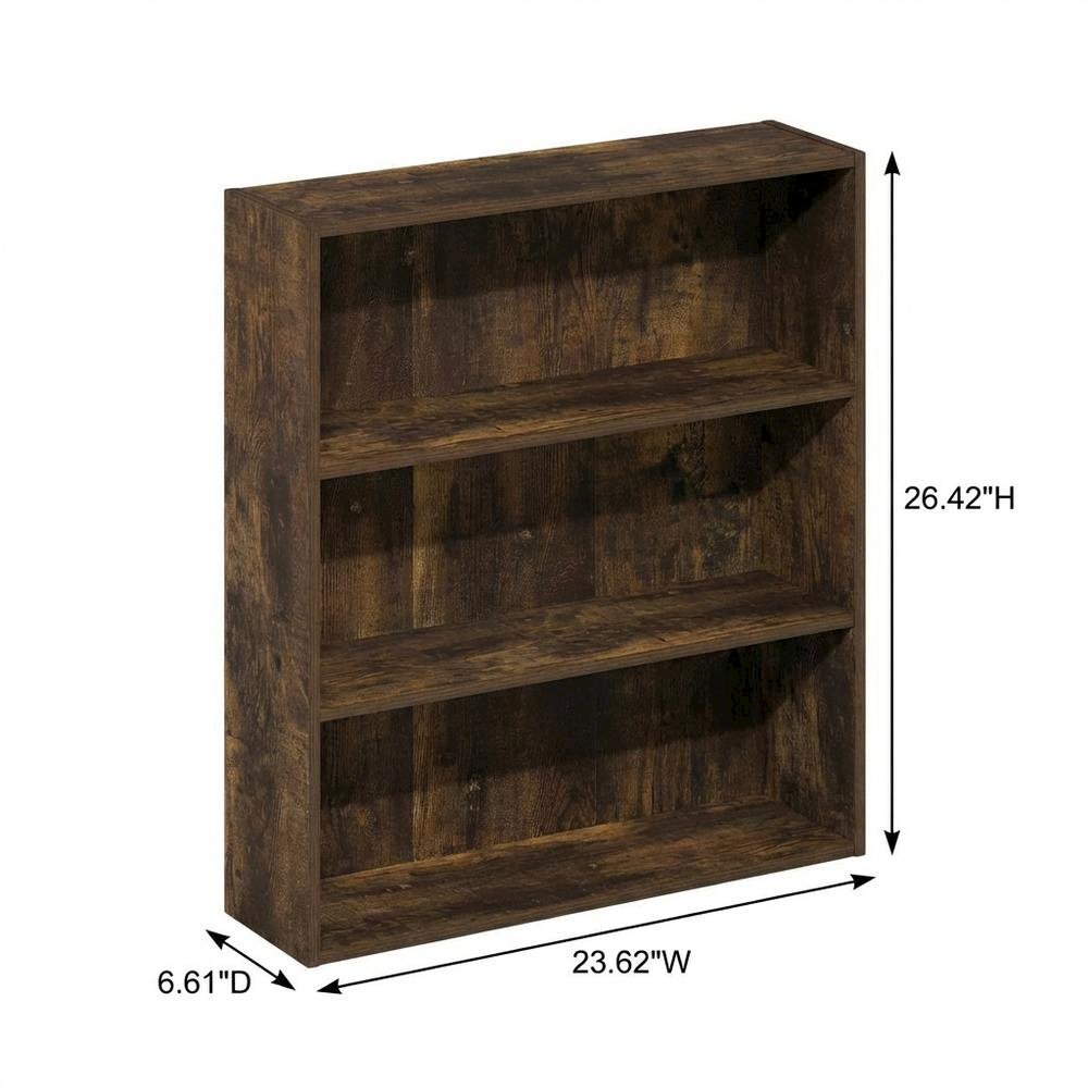 Wood Bookcase with Open Shelving for Home Storage