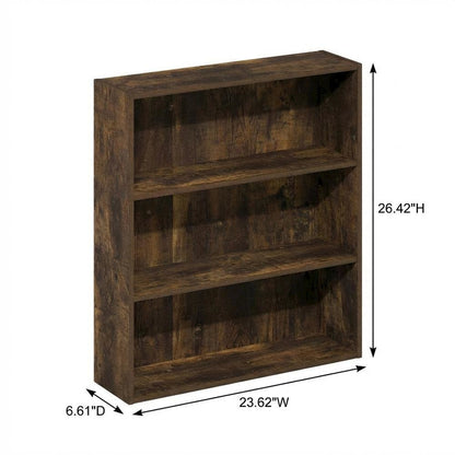 Wood Bookcase with Open Shelving for Home Storage
