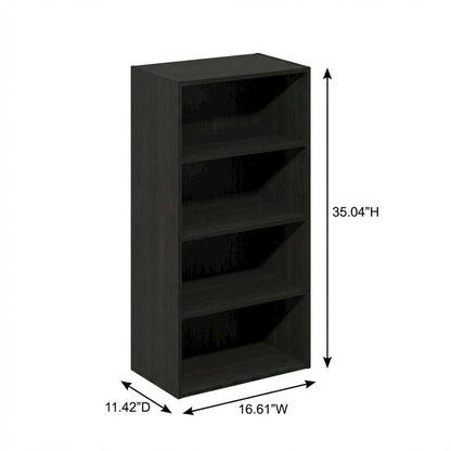 Wooden bookcase with sleek design for organized storage