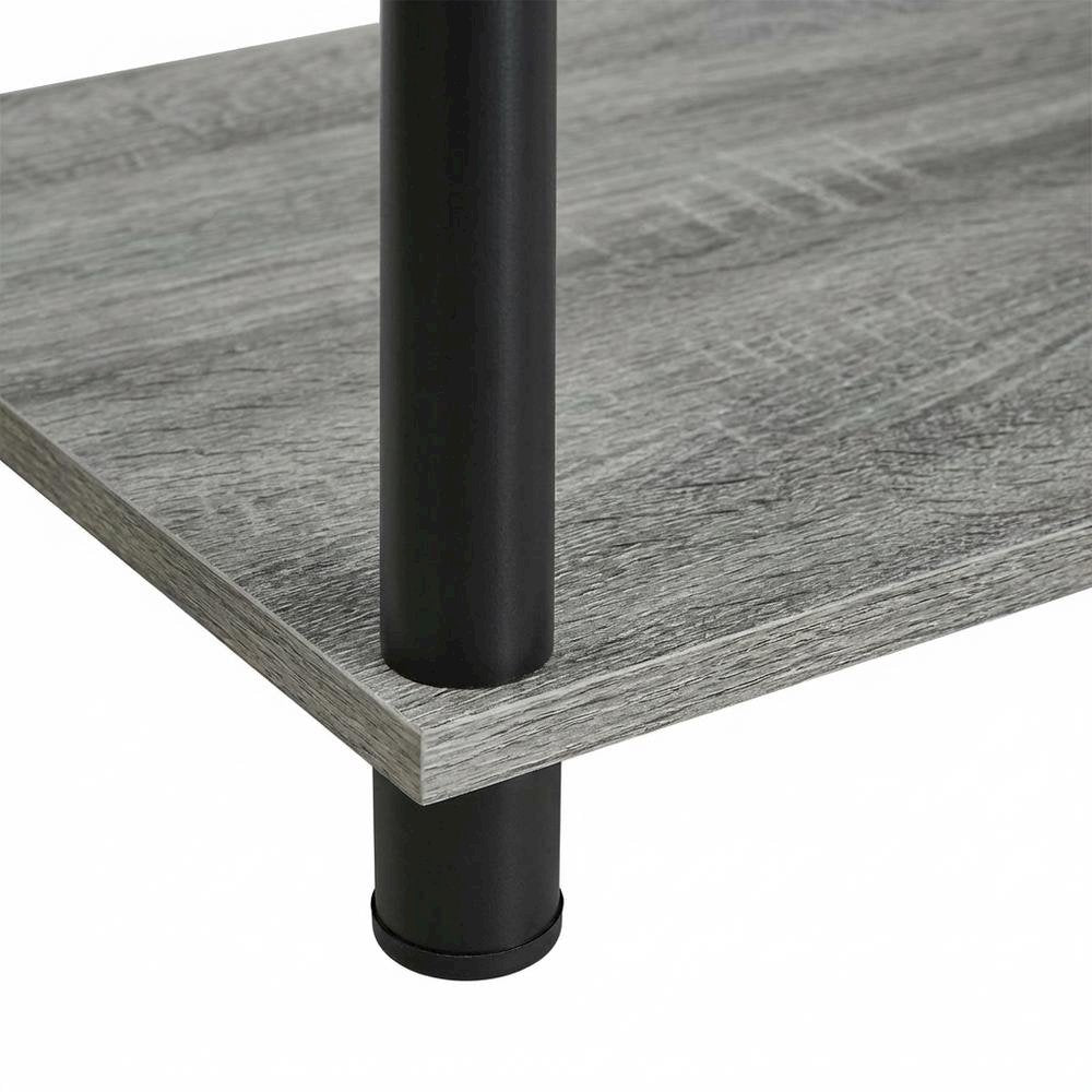 Computer Desk with French Oak Grey/Black Finish for Home Office