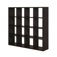 Wooden bookcase with open shelving for versatile storage