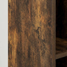 Wooden bookcase in finish with adjustable shelves for versatile storage