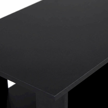 Simplistic TV Stand with Black Espresso Finish and Bin Drawers for Storage