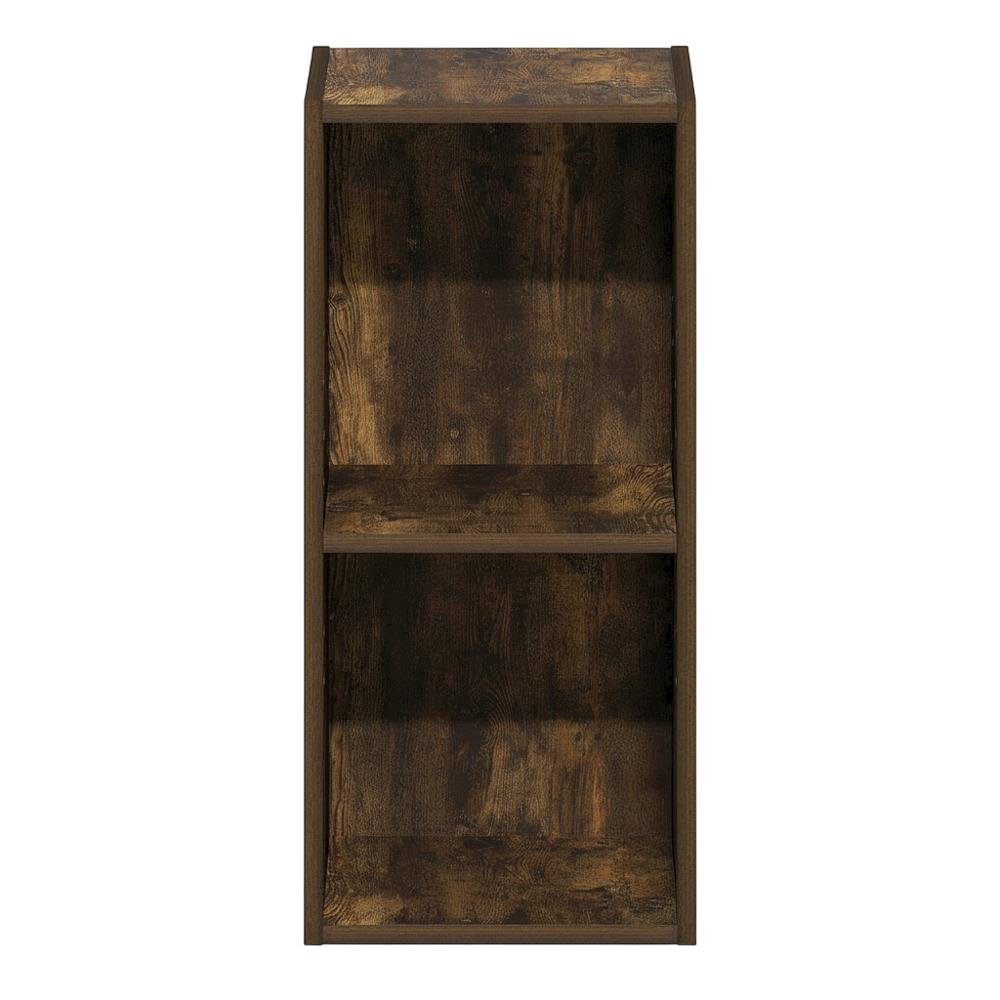Wooden Bookcase in Finish with Open Shelving for Storage
