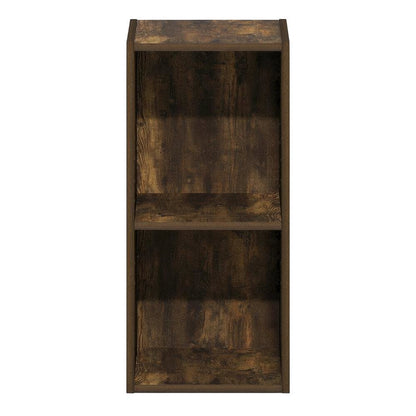 Wooden Bookcase in Finish with Open Shelving for Storage