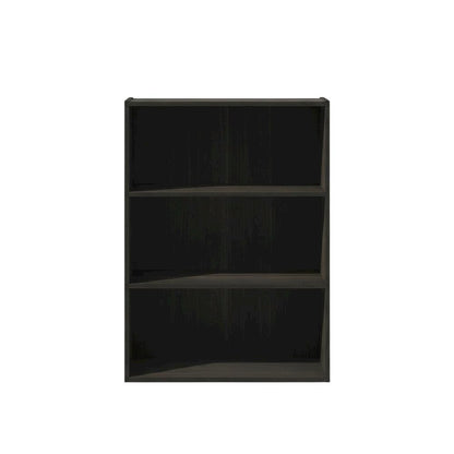 Wooden bookcase with a sleek design, durable construction, and open shelving