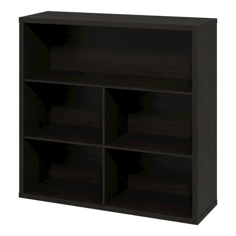 Wooden bookcase with sleek design, sturdy construction, ideal for home or office