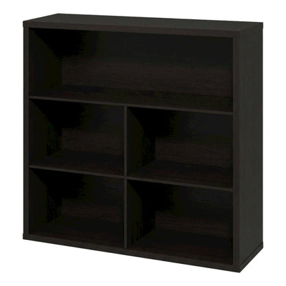Wooden bookcase with sleek design, sturdy construction, ideal for home or office