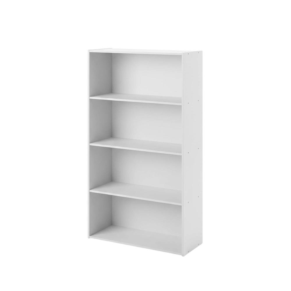 Wooden bookcase with minimalist design for contemporary living spaces