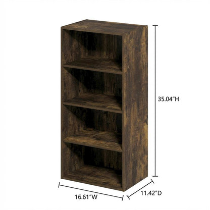 Wooden Bookcase with Open Shelving for Stylish Storage