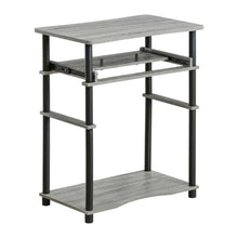 Computer Desk with French Oak Grey/Black Finish for Home Office