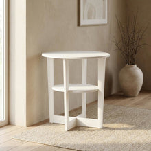 White, Side Table, Quality Build, Durable Wood Frame