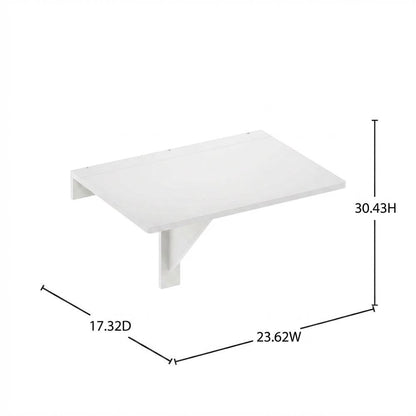 White, Wall Mounting Folding Table, Folding Design, Wall Mounted