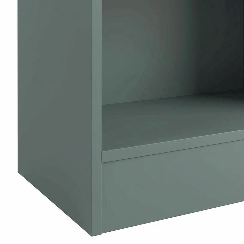 Wooden Bookcase in Classic Design with Adjustable Shelves for Living Room Spaces