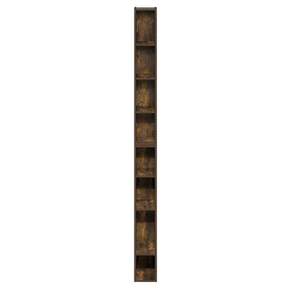 Amber Pine 8-Tier Bookcase with Space Saving Storage Shelf