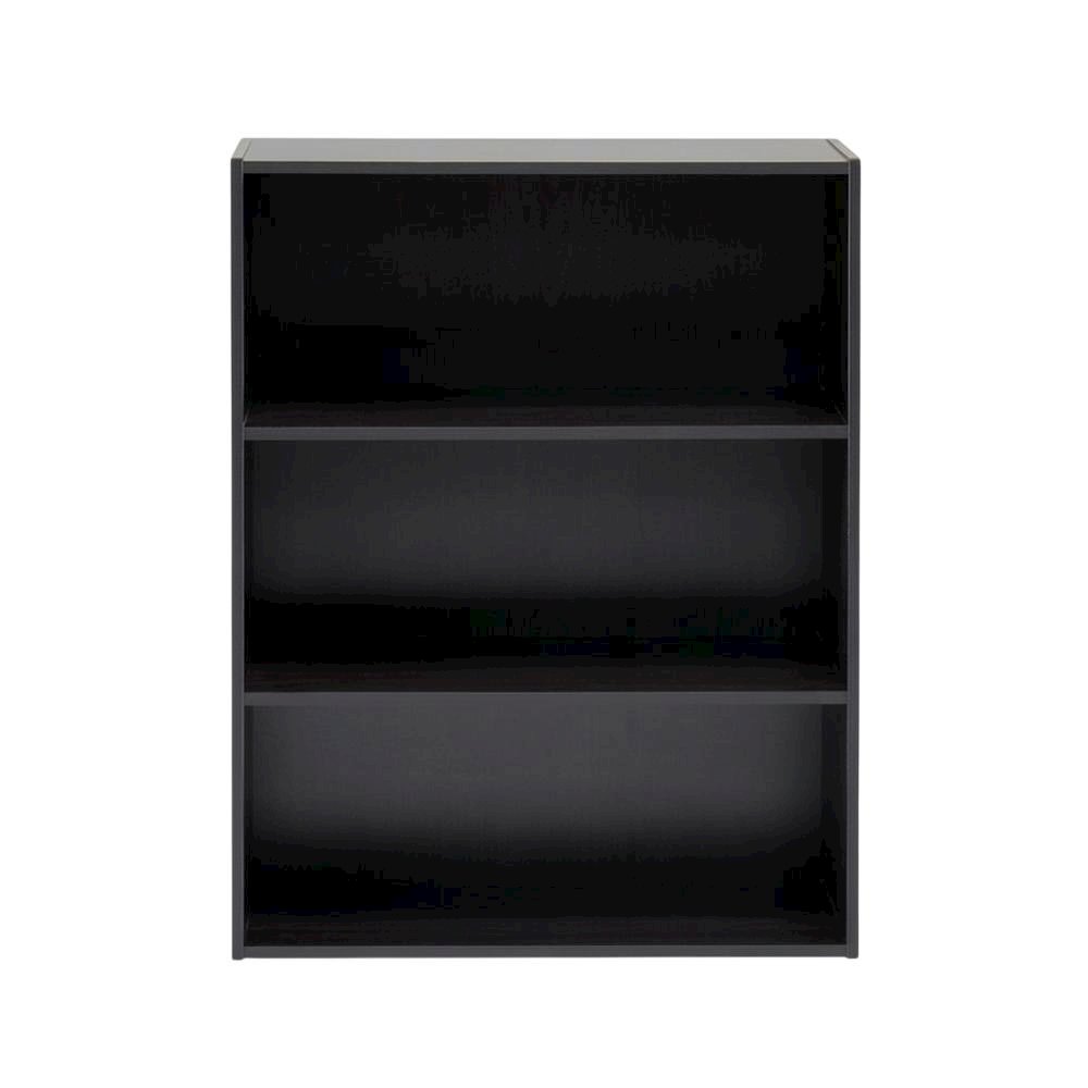 Espresso 3-Tier Open Shelf Bookcase with Modern Design and Sturdy Construction