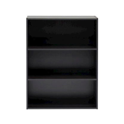 Espresso 3-Tier Open Shelf Bookcase with Modern Design and Sturdy Construction