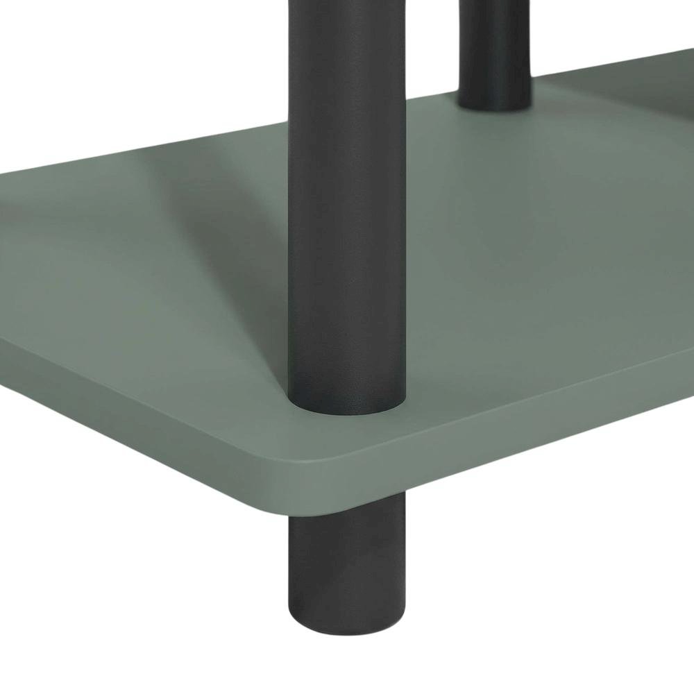 Sage Green 3-Tier Entertainment Center, TVs up to 50 Inches, Engineered Wood