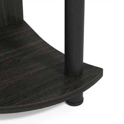 Wooden bookcase with clean design for living spaces