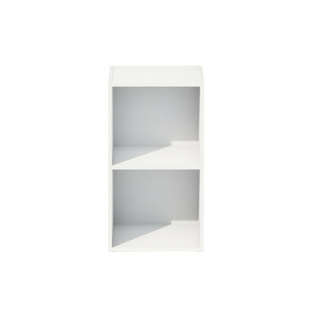 Wooden 2-Tier Open Shelf Closet Organizer for Multi-Purpose Storage