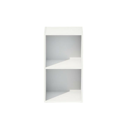 Wooden 2-Tier Open Shelf Closet Organizer for Multi-Purpose Storage