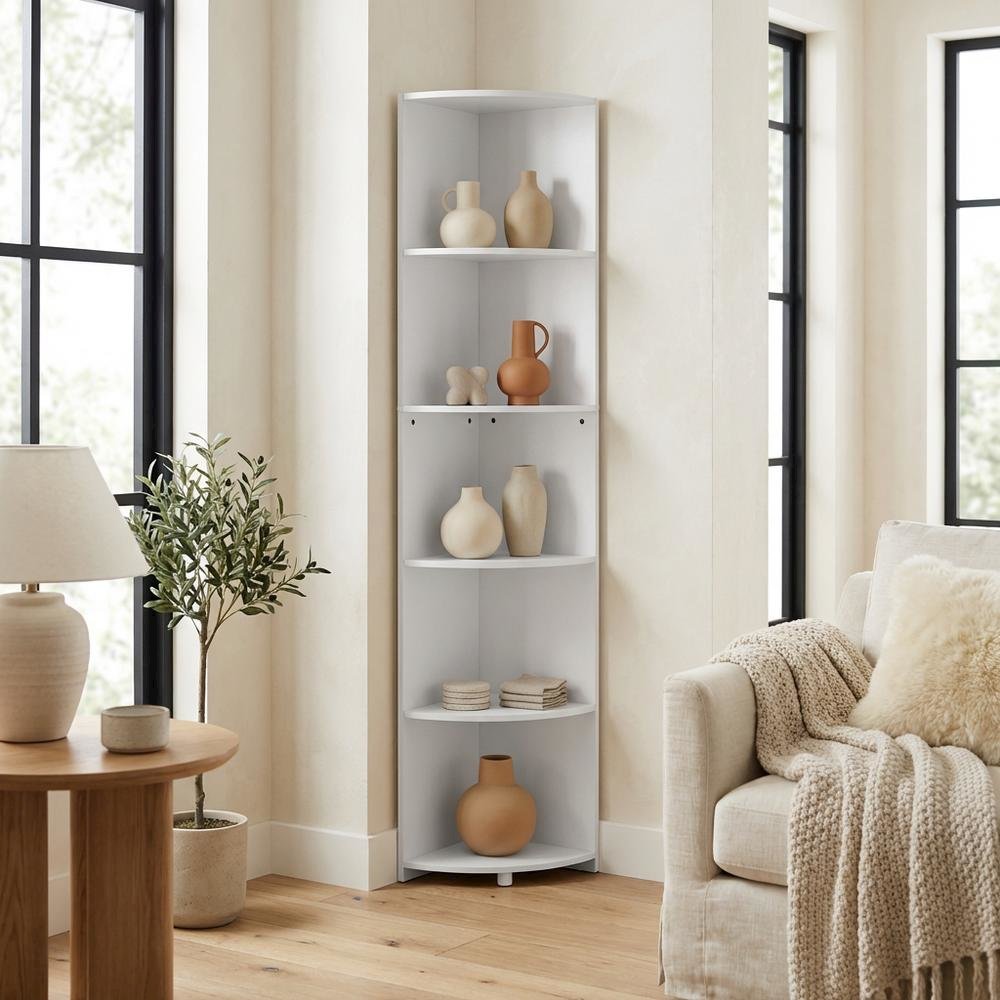 Wood Bookcase with Open Shelving for Storage and Organization