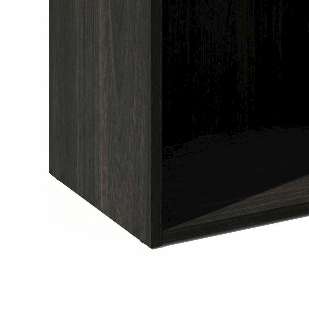 Wooden bookcase with a sleek design, durable construction, and open shelving