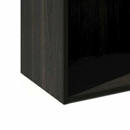 Wooden bookcase with a sleek design, durable construction, and open shelving