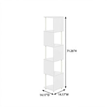 Wooden bookcase with open storage design for home or office use