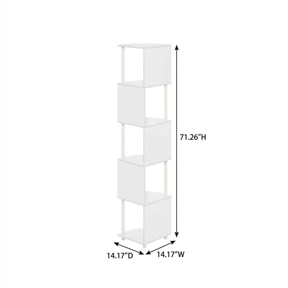 Wooden bookcase with open storage design for home or office use