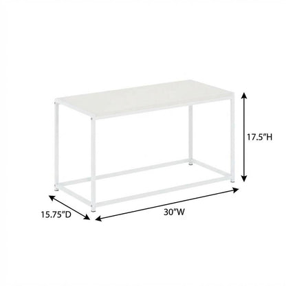 White Coffee Table With Sleek Modern Design For Living Room