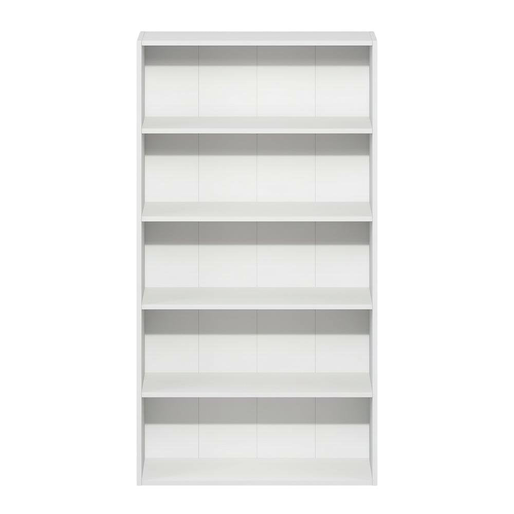 Wooden bookcase with clean design, sturdy construction, versatile storage