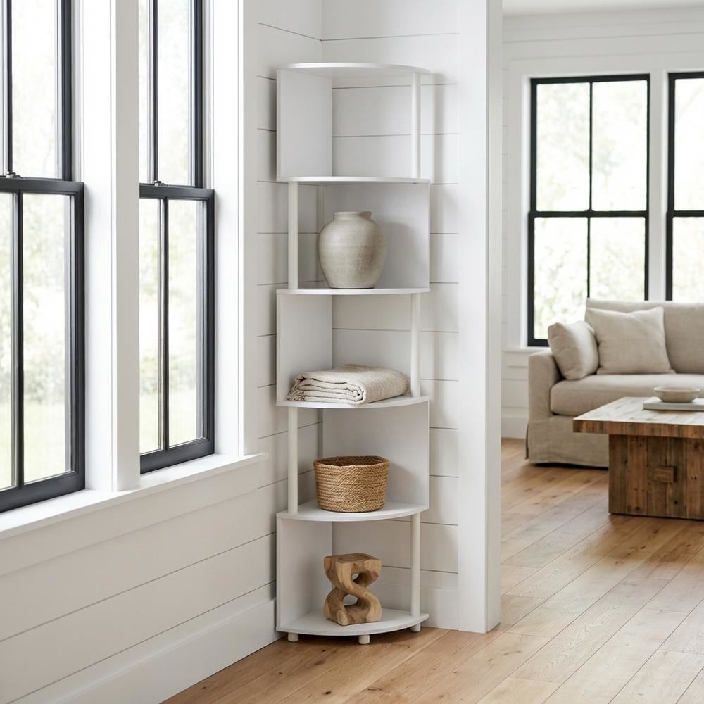 Wooden bookcase with open storage design for home or office use