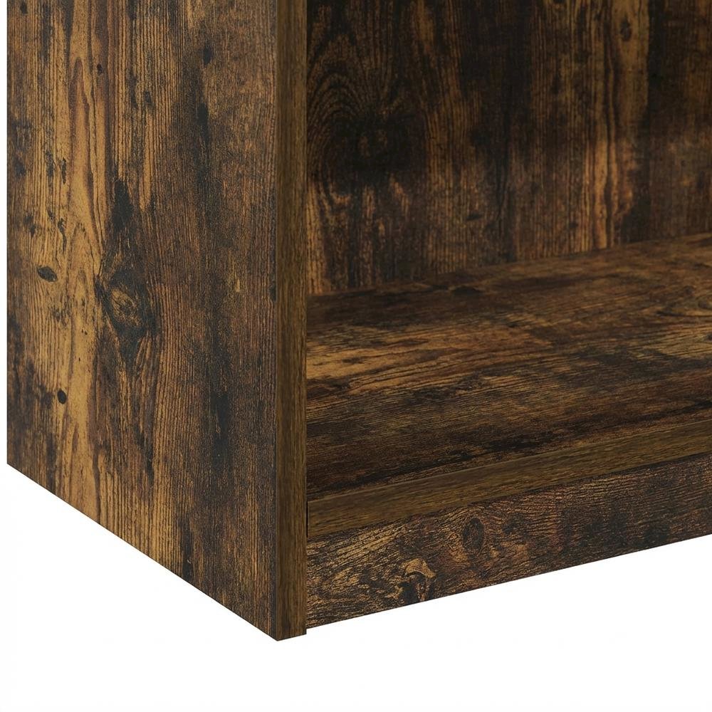 Amber Pine 5-Shelf Bookcase with Sturdy Wood Construction, Living Room Storage