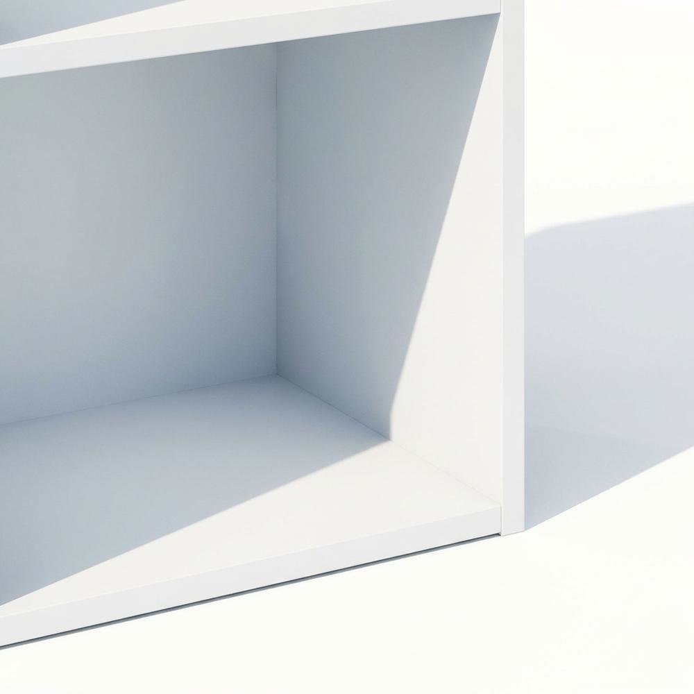 Wooden 2-Tier Open Shelf Closet Organizer for Multi-Purpose Storage