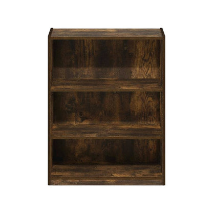 Wooden Bookcase with Open Shelves and Quality Craftsmanship