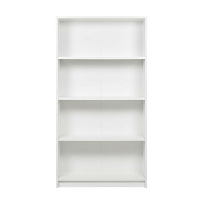 Wooden Bookcase with Adjustable Shelves for Home Office Storage