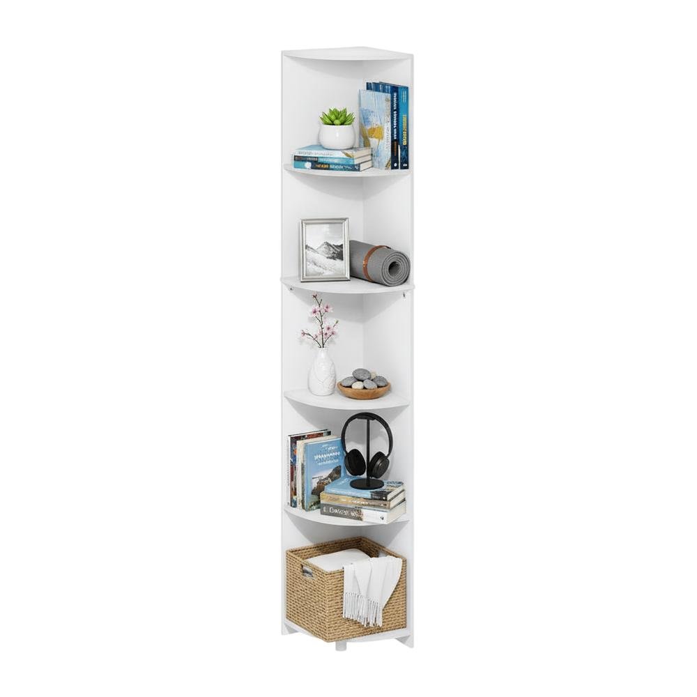 Wood Bookcase with Open Shelving for Storage and Organization