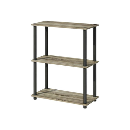 Wooden bookcase with modern design and sturdy construction