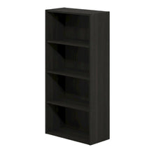 Wooden bookcase with sleek design for modern home decor