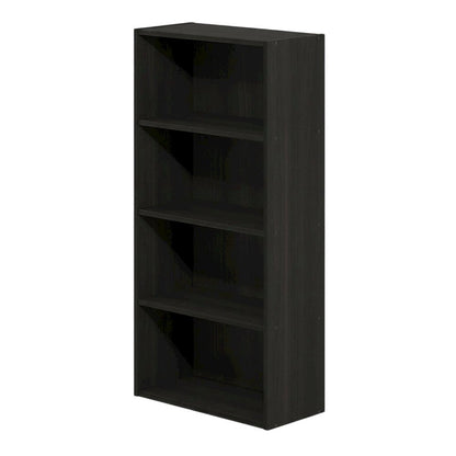 Wooden bookcase with sleek design for modern home decor