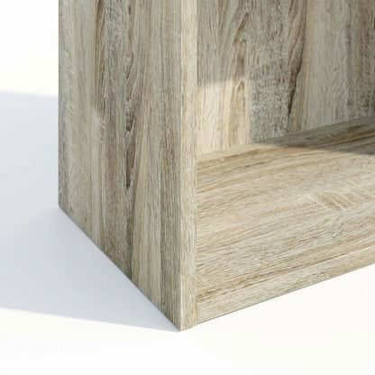Wooden Bookcase with Adjustable Shelf and Modern Design for Living Room