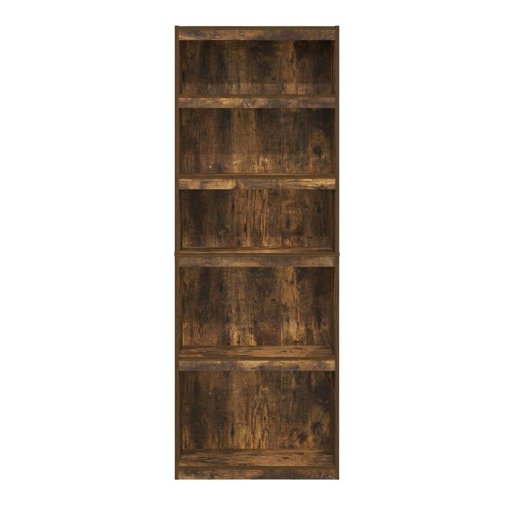 Amber Pine 5-Tier Shelf Bookcase with Ample Storage Space